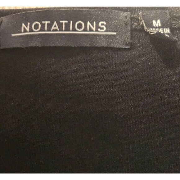 E67 Notations black dressy, nice quality tee - Picture 2 of 8
